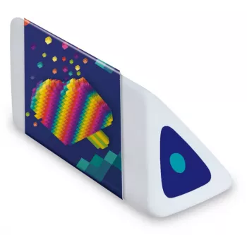 Maped Pyramide PIXEL PARTY Πλαστική γόμα, λευκή, χωρίς φθαλικές ενώσεις & PVC, τριγωνική διατομή, συσκευασία 24 τεμ. 119523