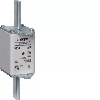 HAGER LNH2160M Ασφάλεια NH2 160A 500V gG με ένδειξη τήξης