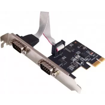 Dexlan 306588 2-Port RS232 PCI Express x1 Κάρτα σειριακού προσαρμογέα με Low Profile μάσκα
