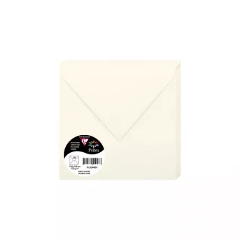 Clairefontaine Pollen τετράγωνος φάκελος 165x165 mm φυσικό λευκό 120 g/m² pH ουδέτερο (1 τεμ.) 56060C