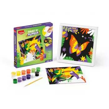 Maped Creativ σετ ζωγραφικής με αριθμούς - παπαγάλος & πεταλούδα, 2 σχέδια, 10 ακρυλικά χρώματα, από 7 ετών 907085