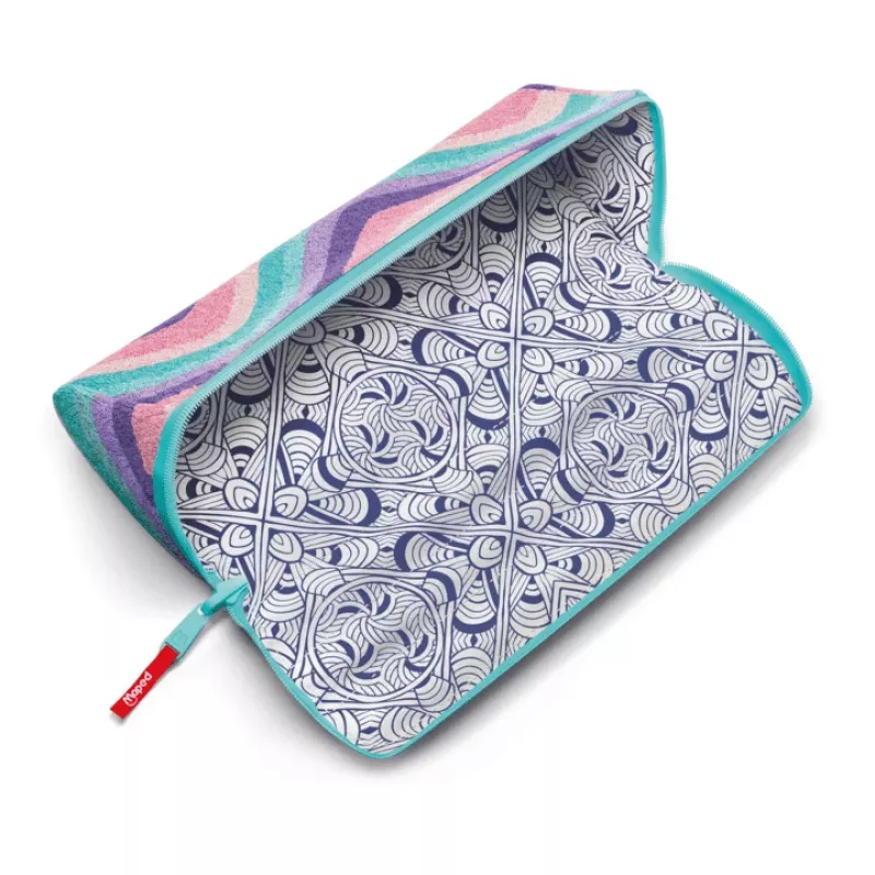 Maped Effect Pastel Softy Waves XXL κασετίνα, τριγωνική, αμφίπλευρη, Pastel Waves 931913