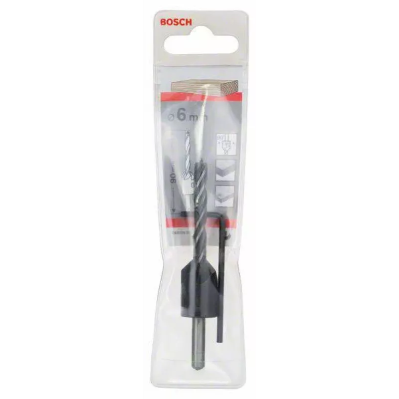 Bosch 2608596393 τρυπάνι μετάλλου HSS-R 6 mm, DIN 338, μήκος 93 mm