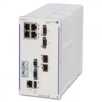 Alcatel-Lucent OmniSwitch 6465-P6 Managed L3 switch με 4x Gigabit PoE+ και 2x SFP, 150W High PoE, τοποθέτηση σε ράγα DIN/τοίχο