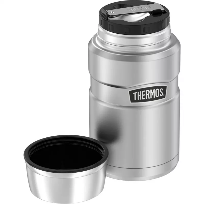 THERMOS STAINLESS KING θερμός δοχείο τροφίμων, 0,71 L, ματ μαύρο 4001.233.071