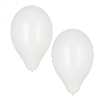PAPSTAR λευκά μπαλόνια latex, διάμετρος 250 mm, συσκευασία 100 τεμ., κατάλληλα για ήλιο 18956