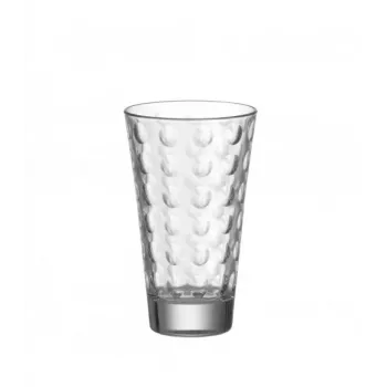 Esmeyer Leonardo OPTIC σετ ποτηριών, 300 ml, διακοσμητικό ανάγλυφο εσωτερικό, κωνικό, ύψος 130 mm, 6 τεμ. 410-749