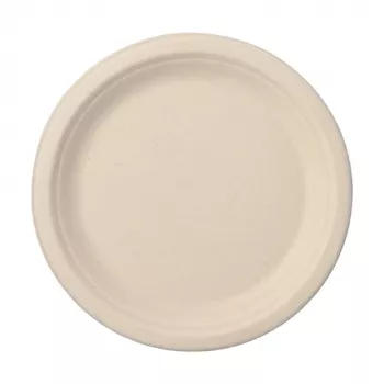 PAPSTAR Pure πιάτα από ζαχαροκάλαμο, στρογγυλά, 230 mm, 50 τεμ., κομποστοποιήσιμα, κατάλληλα για φούρνο μικροκυμάτων 89866