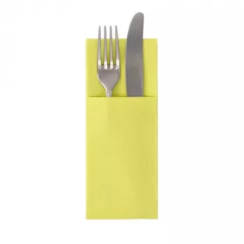 PAPSTAR Royal Collection Θήκες Πετσετών, Λαχανί Πράσινο, Premium-Tissue, 40 x 40 cm, Δίπλωση 1/8, 50 τεμ. 37333