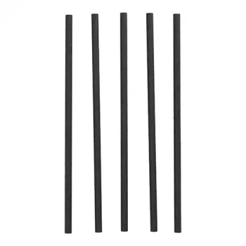PAPSTAR pure Χάρτινο Καλαμάκι, 250 mm, Μαύρο, Διάμετρος 8 mm, Βιώσιμο, 1 τεμ. (89092)