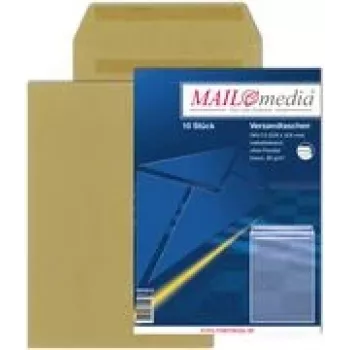 MAILMEDIA Elepa C4 φάκελοι αποστολής, αυτοκόλλητοι, 90 g/m², καφέ, 50 τεμ. 30002518