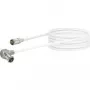 Schwaiger MiniD@t F-Quick M/M 3m ομοαξονικό καλώδιο λευκό MMC30052