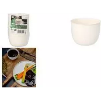 PAPSTAR μπολ από ζαχαροκάλαμο pure Evidence, στρογγυλά, 175 ml, Ø 7,2 cm, λευκά, 10 τεμ. (89993)
