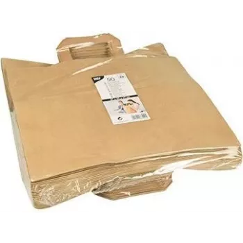 PAPSTAR Χάρτινη τσάντα μεταφοράς, 320 x 170 x 270 mm, καφέ χαρτί kraft, 70 g/m², αντοχή 5 kg, με λαβή - 1 τεμ. (86449)