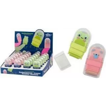 WEDO Clean Animal Πλαστική γόμα display, σχέδιο βατράχου & αρκούδας, 24 τεμ. 5998399