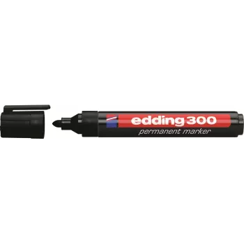 Edding 300-E4 Σετ μαρκαδόρων, 4 τεμ., Μαύρο/Μπλε/Πράσινο/Κόκκινο 4-300-4