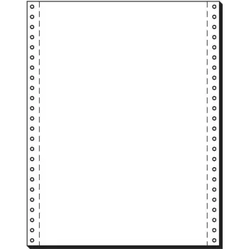 SIGEL Χαρτί συνεχούς εκτύπωσης, 305 x 240 mm, 70 g/m², 2000 φύλλα, διάτρηση μεμονωμένων φύλλων, Λευκό 12241