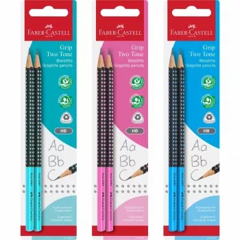Faber-Castell GRIP 2001 TWO TONE Μηχανικό μολύβι, 2,0 mm, ζώνη Soft-Grip, κάρτα blister 517093