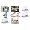 DURABLE PRESENTER DE LUXE Επιτραπέζια πινακίδα ονόματος A4 οριζόντια 105x297 mm, διαφανής 820319