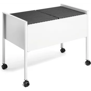 DURABLE Hängeregistraturwagen ECONOMY DUO 100 A4, ανοιχτό γκρι 308210