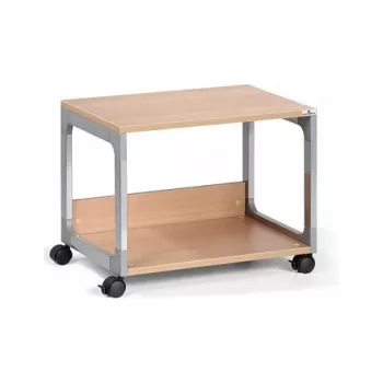 DURABLE SYSTEM 48 Πολυλειτουργικό τραπεζάκι σερβιρίσματος, 3 ράφια, ανοιχτό γκρι, 600 x 480 x 900 mm, συνολικό φορτίο 120 kg 3710124