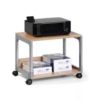 DURABLE SYSTEM 48 Πολυλειτουργικό τραπεζάκι σερβιρίσματος, 3 ράφια, ανοιχτό γκρι, 600 x 480 x 900 mm, συνολικό φορτίο 120 kg 3710124