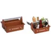 allit McPlus Carry Grillmeister Βαλίτσα μεταφοράς καφέ με λαβή αλουμινίου, 2 μεγάλα διαμερίσματα 8500908000