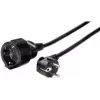 e+p SV 32 Καλώδιο επέκτασης 3m μαύρο Schuko 1 πρίζα 16A