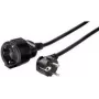 e+p SV 32 Καλώδιο επέκτασης 3m μαύρο Schuko 1 πρίζα 16A
