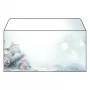 SIGEL Snow Star DL Διακοσμητικό χαρτί 110 x 220 mm 80 g/m² Μπλε/Λευκό DU312
