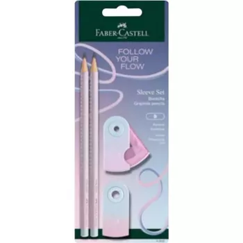 Faber-Castell GRIP Flow Edition Σετ γραφής, Blushing Sky, 2 μολύβια (B) 117007