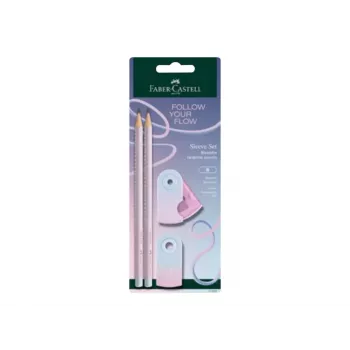 Faber-Castell GRIP Flow Edition Σετ γραφής, Blushing Sky, 2 μολύβια (B) 117007