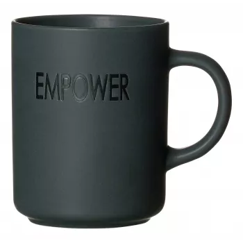 Ritzenhoff & Breker EMPOWER Γκρι πορσελάνινες κούπες καφέ, 390 ml, Σετ 4 τεμ. 425758