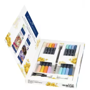 Faber-Castell Goldfaber Sketch Marker Σετ Romantic Manga (6 μαρκαδόροι με βάση το αλκοόλ διπλής μύτης) 164701