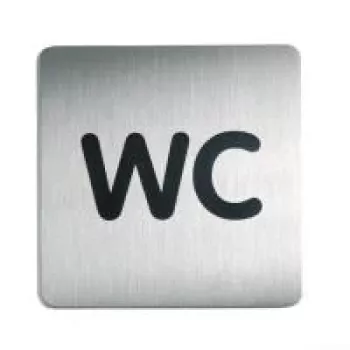 DURABLE PICTO Πινακίδα εικονογράμματος WC 150x150 mm Αυτοκόλλητη Ακρυλικό 495723