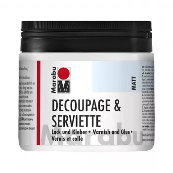 Marabu βερνίκι & κόλλα χαρτοπετσετών, ματ, 500 ml, άχρωμο, δοχείο - 1 τεμ. 11400075843
