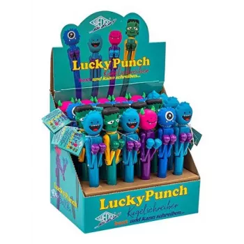 WEDO Monster στυλό Lucky Punch, διάφορα χρώματα, μηχανική λειτουργία κουτιού, μπλε μελάνι, 1 τεμ. (252 2399)