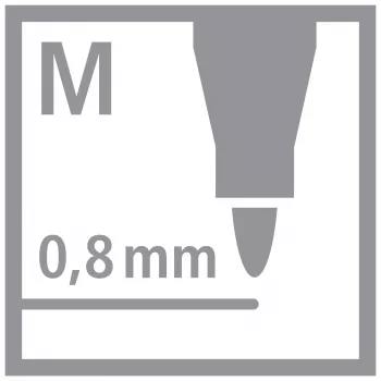 STABILO Fineliner dr!ver, medium, πράσινο, αδιάβροχο και άοσμο μελάνι με βάση το νερό, 1 τεμ. (1089/36)