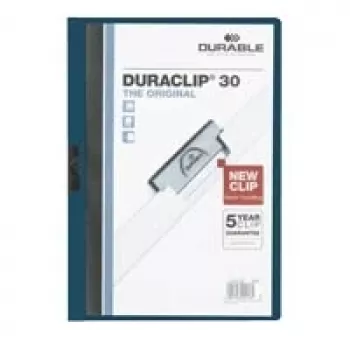 DURABLE DURACLIP 30 A4 κλιπ συγκράτησης μαύρο (συσκευασία 25 τεμ.) 220028