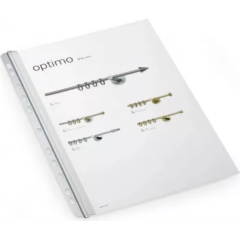 DURABLE A4 Ράβδοι συγκράτησης 3mm με λωρίδα αρχειοθέτησης, συσκευασία 50 τεμ. 290219