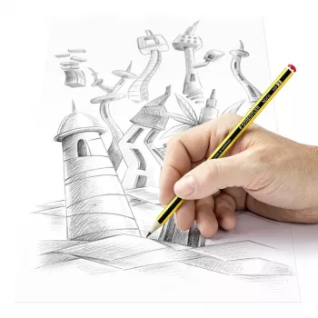 STAEDTLER Noris HB Μολύβι γραφίτη, εξαγωνικό, κίτρινο/μαύρο, μύτη 2 mm, 1 τεμ. 120HBCA1 P
