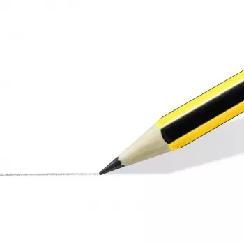 Staedtler Noris HB Σετ μολυβιών γραφίτη, 10 τεμ., κίτρινο/μαύρο ριγέ, εξαγωνικά, ξύλο FSC, εξαιρετικά ανθεκτική μύτη, EN 71 120-2BK10D