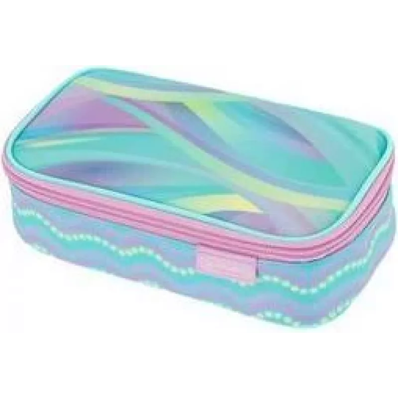herlitz beatBox New Batik Minty Love Κασετίνα, πολυεστέρας, φερμουάρ XXL, 1 τεμ. 400205929