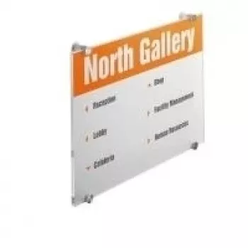 DURABLE CRYSTAL SIGN A3 Πινακίδα πόρτας κατακόρυφη, διαφανές ακρυλικό γυαλί, βιδωτή τοποθέτηση, 1 σετ 482619
