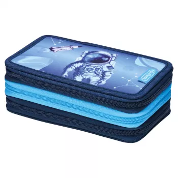 Herlitz TriCase Cosmic Explorer κασετίνα 31 τεμ., πολυεστέρας, 3 θήκες, 3 φερμουάρ 400197093