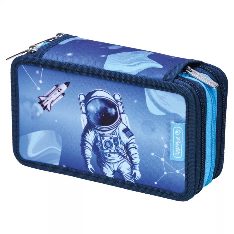 Herlitz TriCase Cosmic Explorer κασετίνα 31 τεμ., πολυεστέρας, 3 θήκες, 3 φερμουάρ 400197093