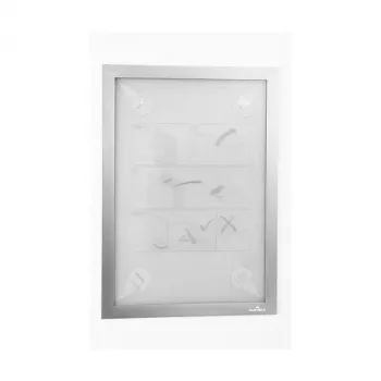DURABLE DURAFRAME WALLPAPER A4 αυτοκόλλητο πλαίσιο πληροφοριών, ασημί, 484323