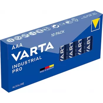 Varta Industrial AAA αλκαλική μπαταρία 1,5V 1100 mAh – συσκευασία 10 τεμ. (LR03)