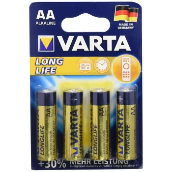 VARTA Longlife AA αλκαλική μπαταρία 1,5V 2750mAh συσκευασία 4 τεμ. (04106110414)