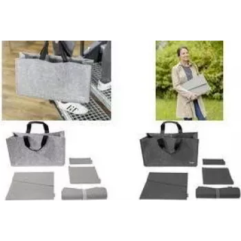 SIGEL BAB02 Desk Sharing Bag Basic L, σκούρο γκρι, σετ 5 τεμ.
